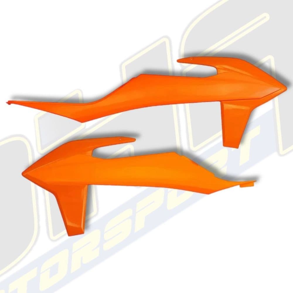 UFO Radiator Scoops / Covers for KTM SX / SX-F 125 150 250 300 350 450 2019-2022 - ORANGE