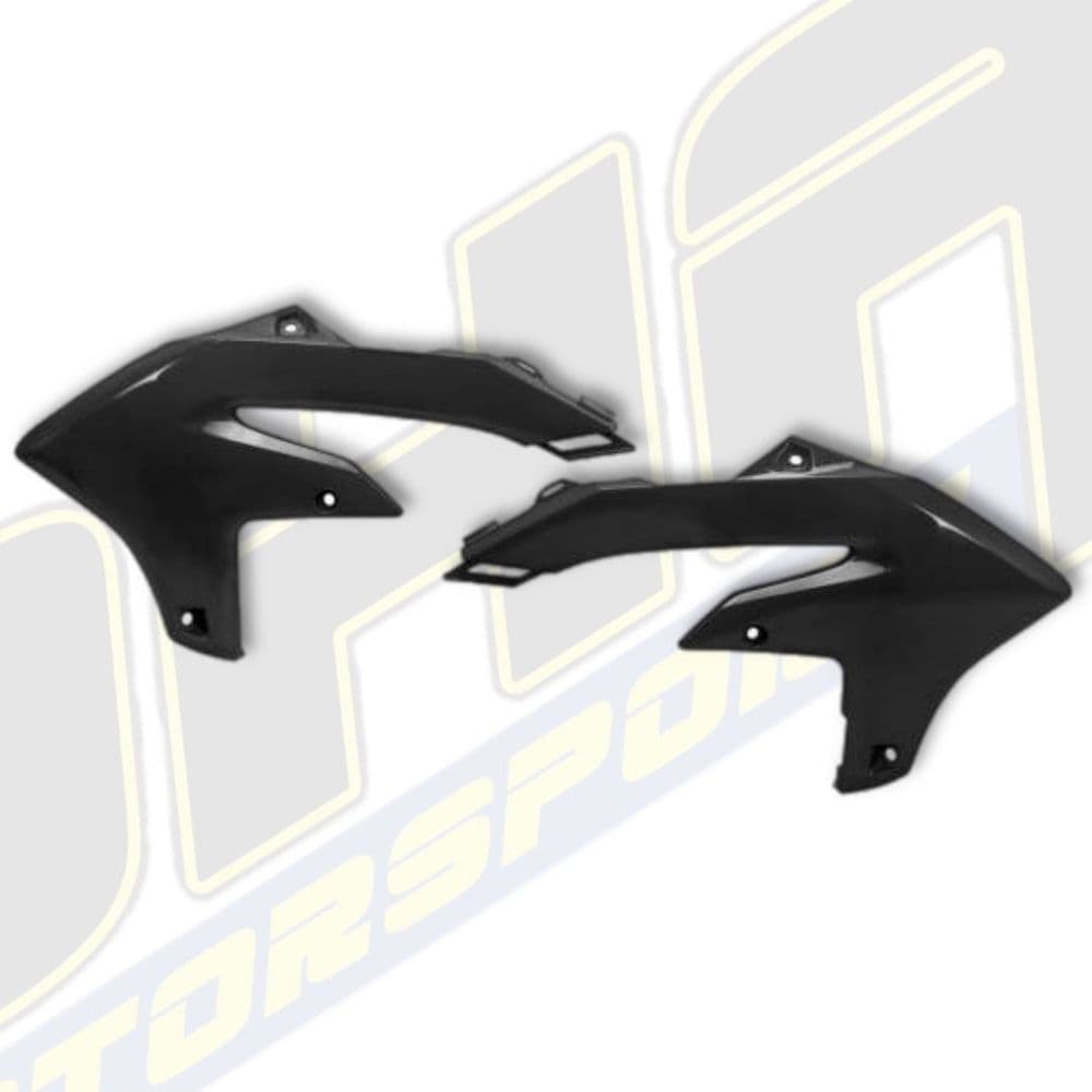 UFO Radiator Scoops / Covers for Yamaha YZ450F 2023-2025 - BLACK