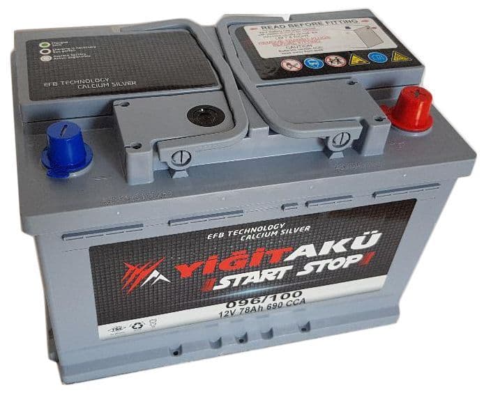 096 100 START STOP AGM 78AH Heavy Duty 12V Car Battery More power than