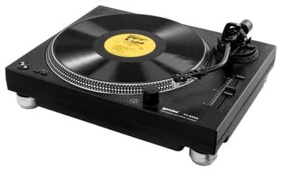 2  x Gemini TT-4000 High Torque Direct Drive Turntable USB + Software + Cart inc