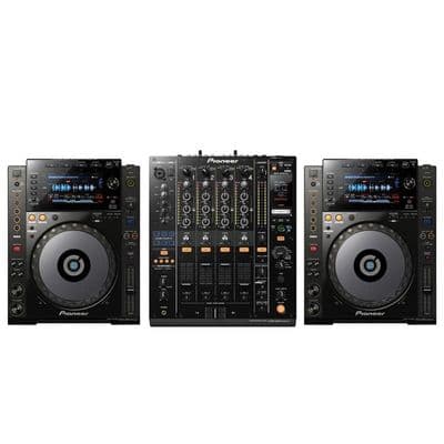 2 x Pioneer CDJ-900NXS + 1 x Pioneer Djm-900 Mixer Hire CDJ-900 Nexus Cdj