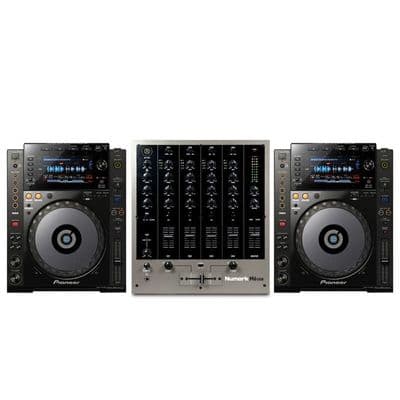 2 x Pioneer CDJ-900NXS + Numark M6 Usb Mixer Hire CDJ900 Nexus Cdj