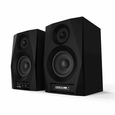 2 x Reloop DSM-3 BT Desktop Monitor Bluetooth Speaker Studio Quality + Bass Out