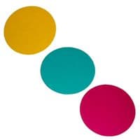 3 x Par 36 Par-Can or Pin Spot Gel Filters Round 113mm Gels Yellow Cyan Magenta