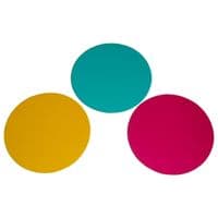 3 x Par 36 Par-Can or Pin Spot Gel Filters Round 113mm Gels Yellow Cyan Magenta