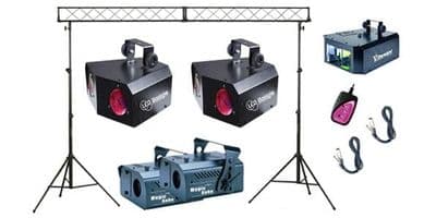 5 x Lighting Effects and 3m Truss and Stands Package Hire
