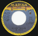 Al Johnson It's Not Too Late Marina Original Mint Unplayed! Free Shipping!