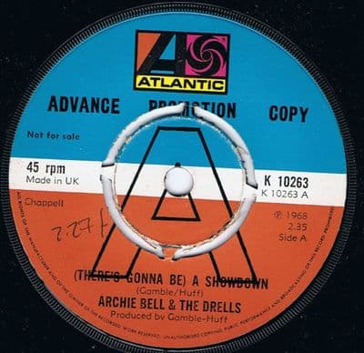 Archie Bell & The Drells Theres Gonna Be A Showdown Atlantic Uk Demo Mint