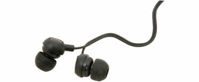 av:link Black Mini Round In-ear Earphones Earbuds EM9B Headphones 1.2m Lead