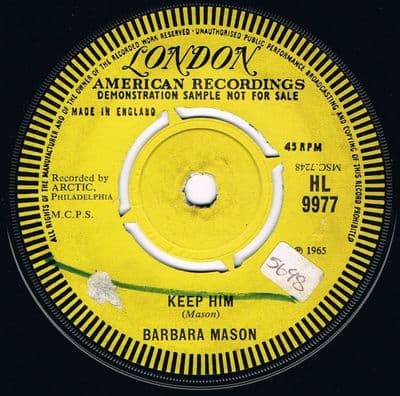 BARBARA MASON KEEP HIM LONDON DEMO