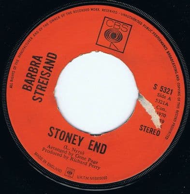 Barbara Streisand Stoney End CBS