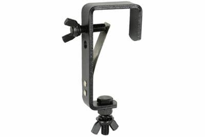 Black G-Clamp Mounting Hook Straight Fits up to 50mm Bar Round or Square Strong