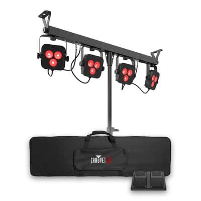 Chauvet 4BAR LTBT 4 x RGB Par Can System + Bag + Controller + App + Dmx + Stand