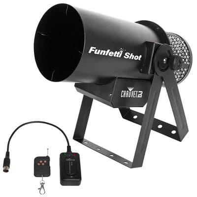 Chauvet DJ Funfetti Shot Pro Confetti Launcher Cannon + DMX + Wireless Remote