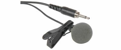 Chord LM-35 Lavalier Tie-clip Microphone Mic Threaded Lead Qtx Citronic Laptops