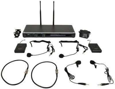 Chord Nu20- N -  Dual Uhf Beltpack With Neckband + Lavalier Mic