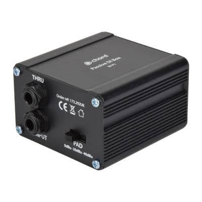 Chord Passive Direct Injection Box Di-P1 + RF Filter + Ground Lift + Pad + Thru