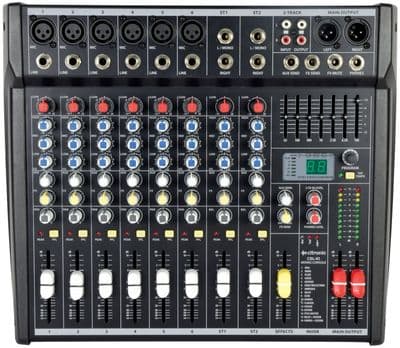Citronic CSL-10 10 Channel Live Mixer + Studio Mixing Desk + 24-bit Effects + EQ