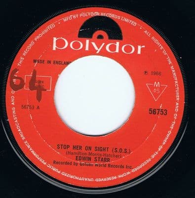Edwin Starr Stop Her On Sight S O S + Headline News uk Polydor