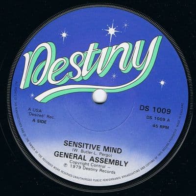 General Assembly Sensitive Mind Destiny DS 1009 Soul Northern Unplayed Old Stock