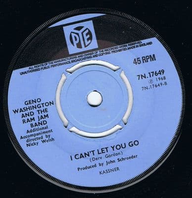 Geno Washington and the Ram Jam Band I Cant Let You Go Bring It To Me Baby Pye