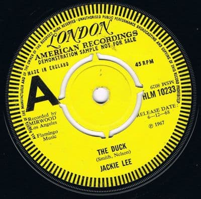 JACKIE LEE THE DUCK DANCING IN THE STREET LONDON EX-