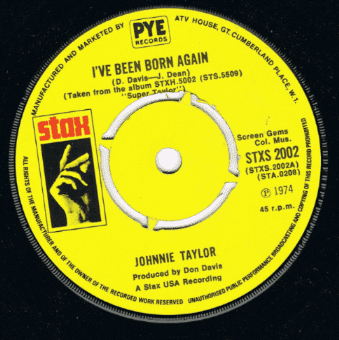 Johnnie Taylor I've Been Born Again Stax 1st Issue