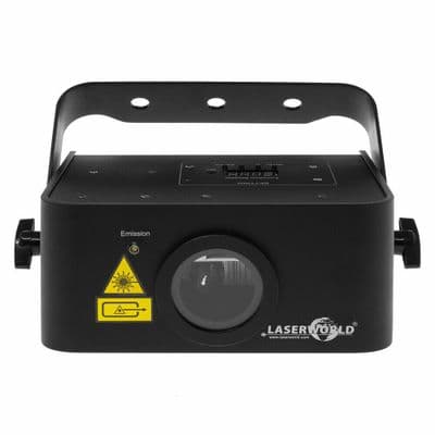 Laserworld EL-300RGB Red Green Blue Laser Dmx or onboard Patterns Dmx