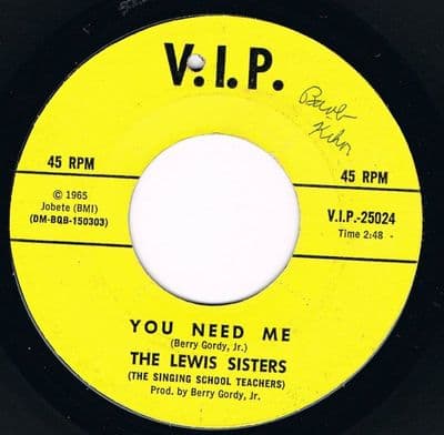 Lewis Sisters You Need Me VIP