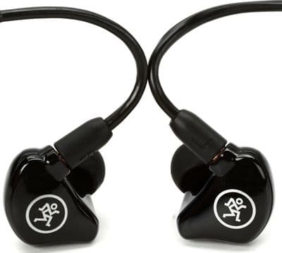 Mackie MP 220 BTA Dual Dynamic Driver Professional In-Ear Monitors blue tooth