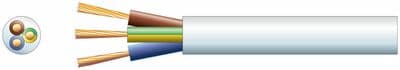 Mercury 100 metres 2183Y 3 Core Round PVC 300/300V HO3VV-F3 Mains Electric Cable