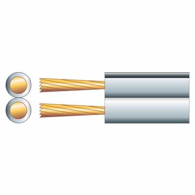 Mercury 100 metres Standard Figure 8 Quality Speaker Lead Cable 6A white