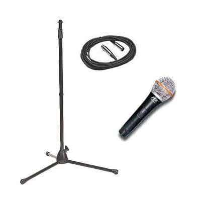 Microphone Mic with Stand and Leads Hire
