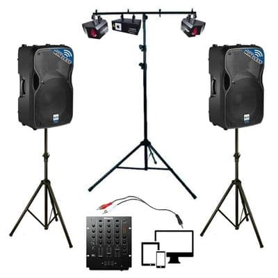 Phone, iPod, MP3 Player, Laptop or Tablet Complete Disco Package Hire