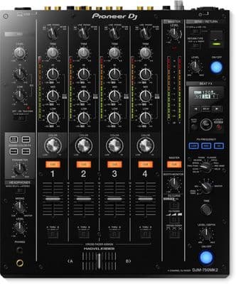 Pioneer DJ DJM-750 MK2 Rekordbox Mixer Black