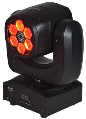 QTX Bee-Eye 60W RGBW LED Moving Head + Green Laser 3D Fx Dmx or Onboard Patterns