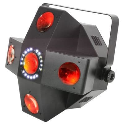 QTX Collider 2 FX IN 1 Red Green Blue White Amber Moonflower Light + strobe Dmx
