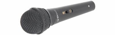 QTX DM11B Black Dynamic Switched Microphone + 3 Metre Mic Jack Lead 173.853