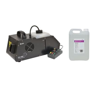 QTX FH-700 Fog-Haze Machine 700W Smoke Hazer + Timer Remote + 5 Litre Fog Fluid