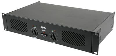 QTX Power Amplifier 240W Q240 Stereo Rack-mountable Amp Fan Cooled 5Kg Light