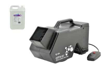 QTX QTFX-B3 Mega Bubble Professional Machine + Remote + 5L Bubbles Fluid