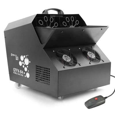 QTX QTFX-B4 Professional Bubble Machine High Volume Twin Output + Remote Control