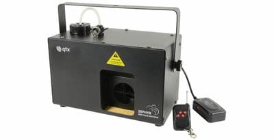 QTX Zephyr Haze Machine 300W 35 Sec Reheat + Wireless Remote + DMX 3,000 cfm