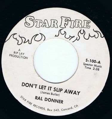 Ral Donner Don't Let It Slip Away Star Fire Re Soul Northern Unplayed Old Stock