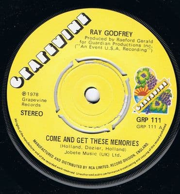 Ray Godfrey Come And Get These Memories uk Grapevine