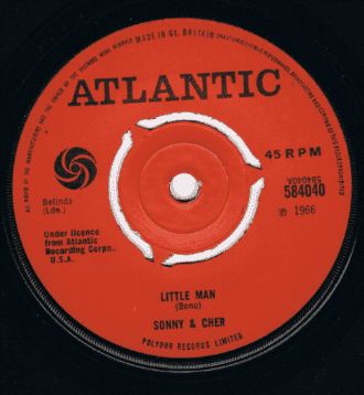Sonny & Cher Little Man Atlantic VG-