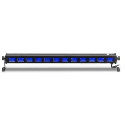 Stagg UV12 Ultraviolet UV 36W 12 x 3W Band Stage Wash Light Bar + Brackets 75cm