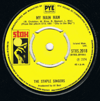 The Staple Singers My Main Man Stax 1st Issue
