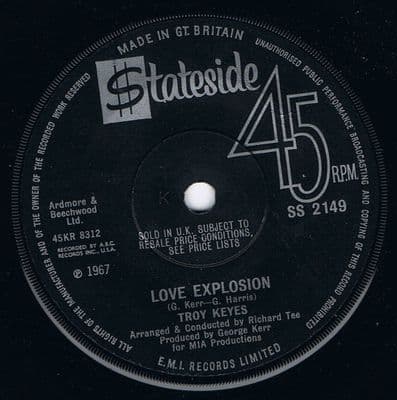 Troy Keyes Love Explosion Stateside Uk