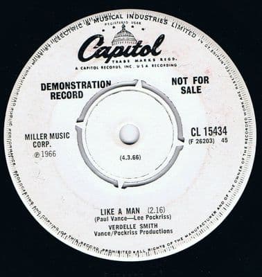 Verdelle Smith Like A Man Capitol Uk White Demo